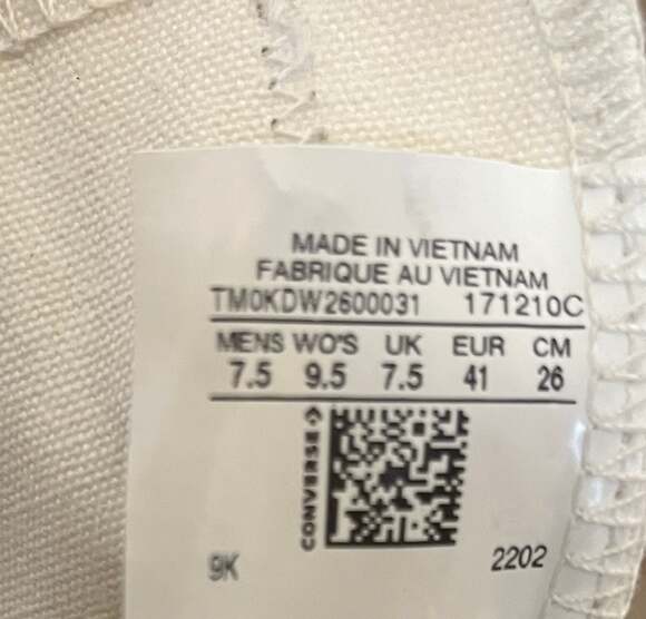 Converse All Star Shoes Sneakers UNISEX Zebra Print Lace Up MENS 7.5 WOMENS 9.5 - Picture 6 of 6